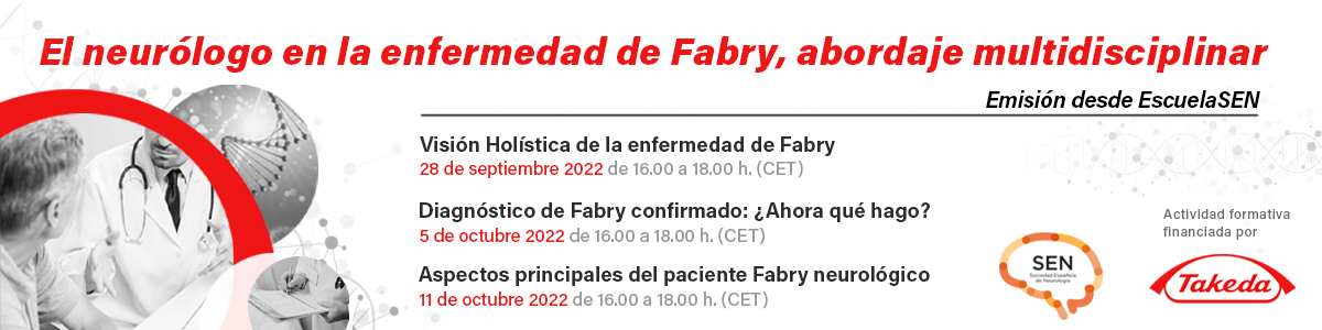 El neurólogo en la enfermedad de Fabry, abordaje multidisciplinar